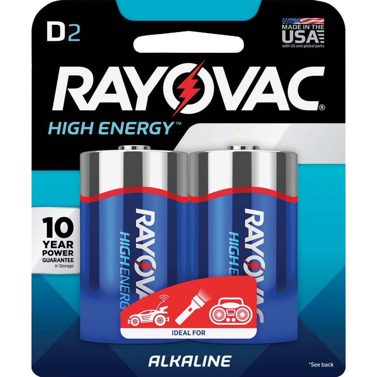 Rayovac Alkaline D Batteries - 2pk
