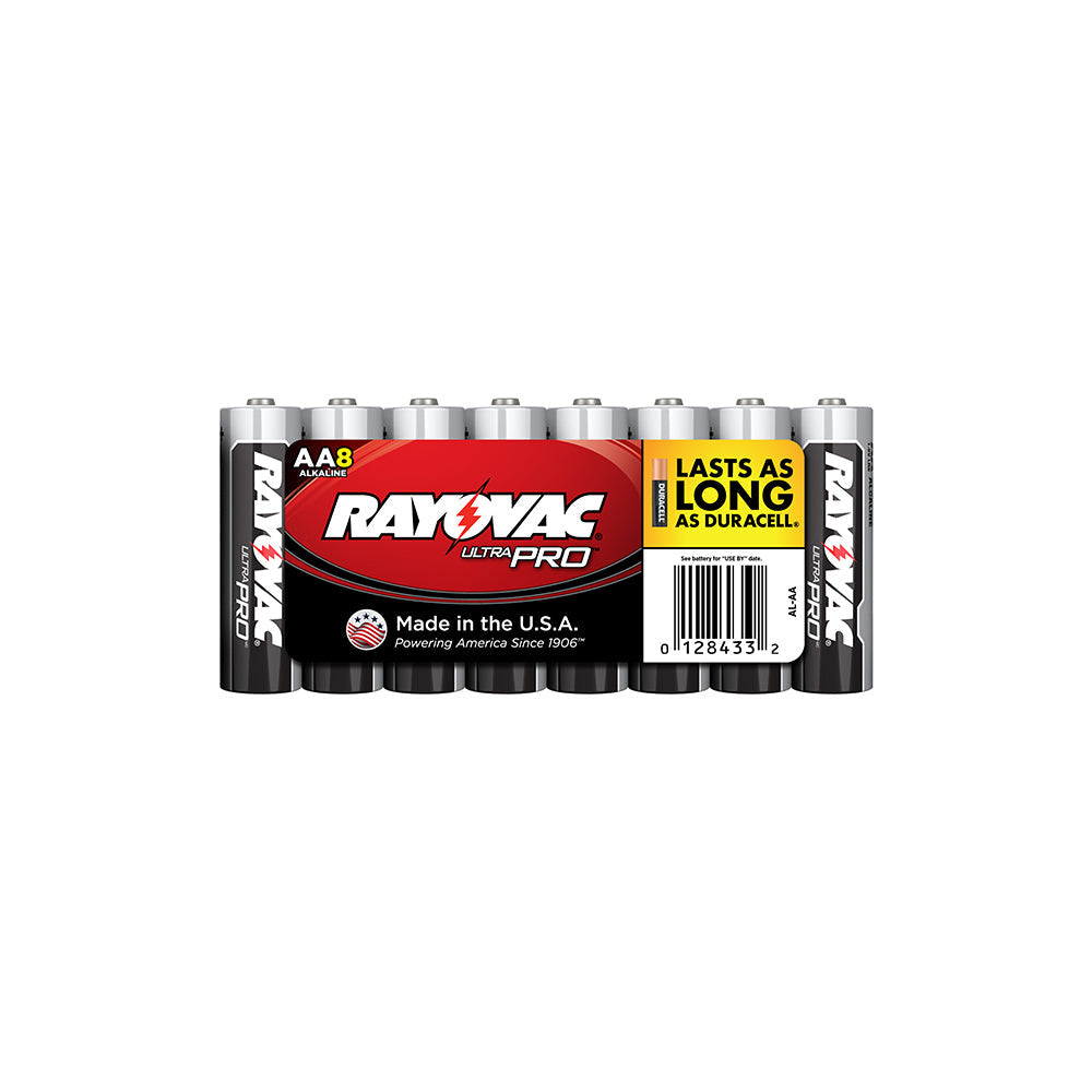 Rayovac AA UltraPro Alkaline Shrink-Wrapped Batteries - 8pk
