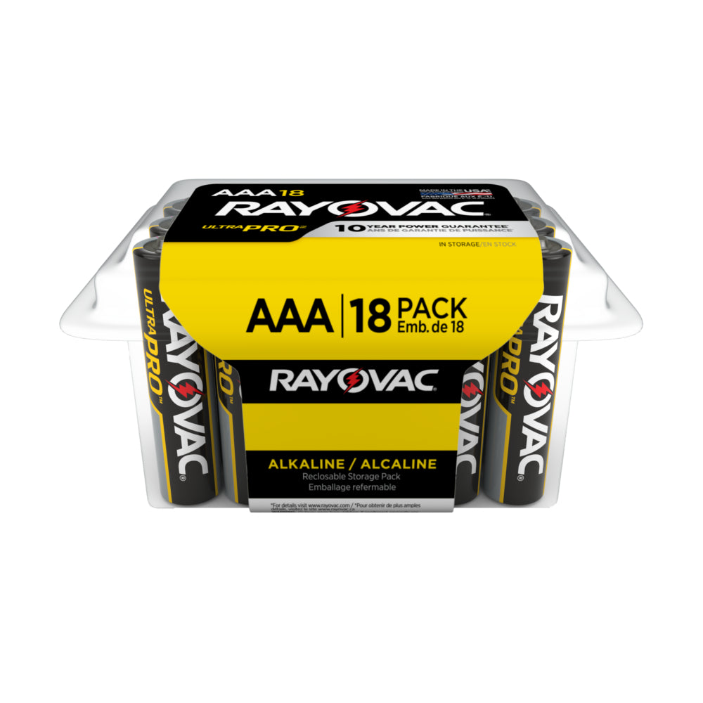 Rayovac AAA UltraPro Alkaline Contractor Pack Batteries - 18pk
