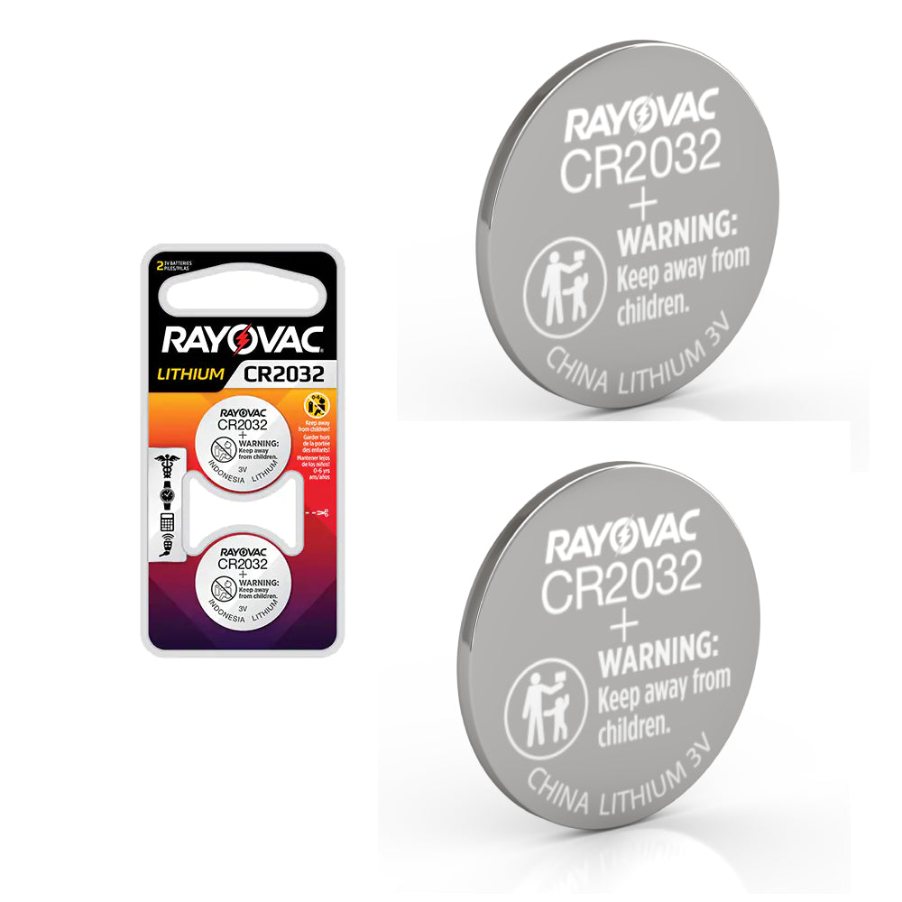 Rayovac CR 2032 Lithium Coin Cell Batteries  - 2pk