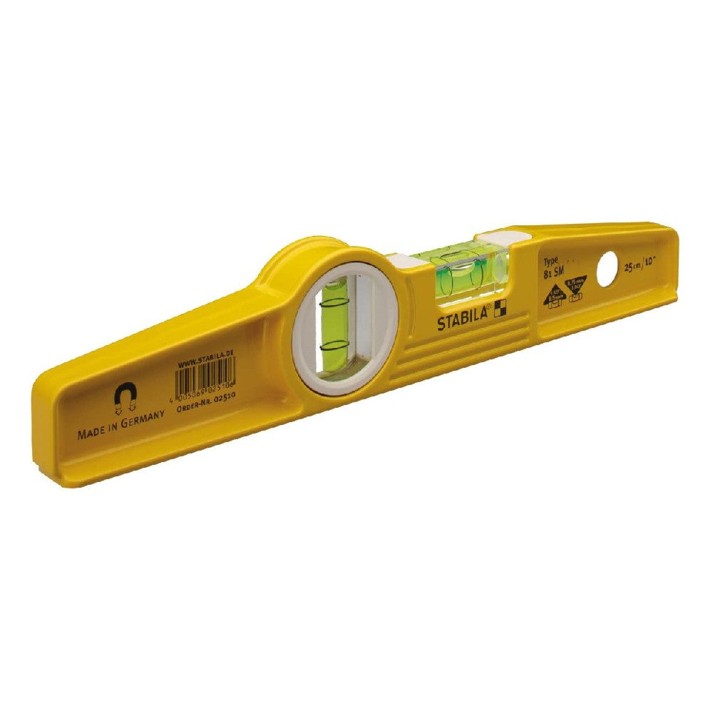 Stabila 25100 10 inch 81SM Die Cast Magnetic Torpedo Level