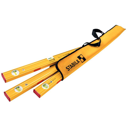 Stabila 29940 3 piece Type 80ASM-2 Magnetic Spirit Level Pro Set