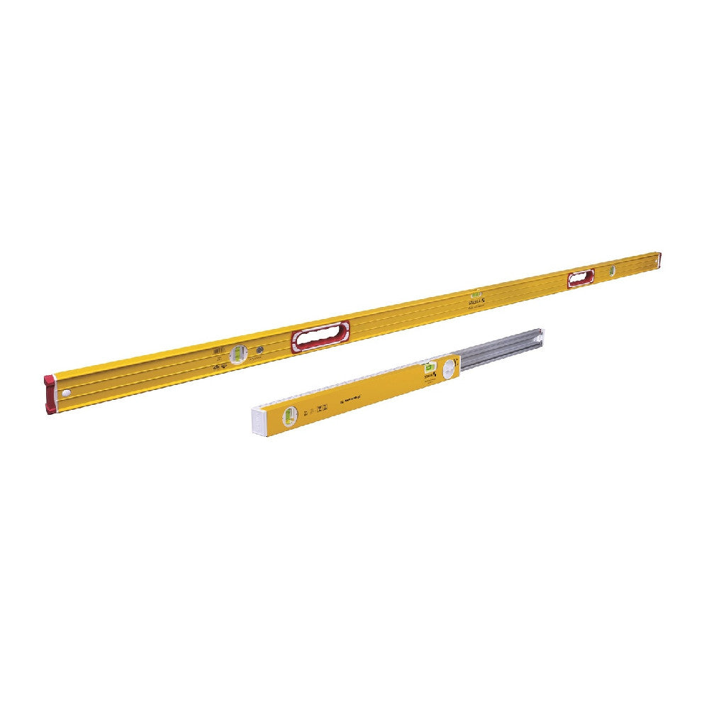 Stabila 37540 2pc 78 inch Type 196 Level  and 24 inch - 40 inch Type 80T Extendable Level Jamber Set