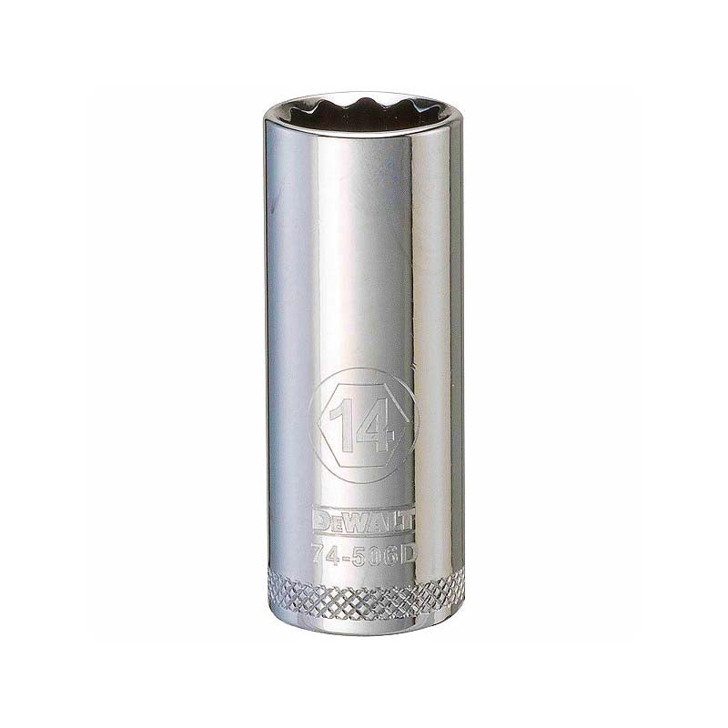 DeWalt 14mm 3/8in Drive 12pt Metric Deep Socket