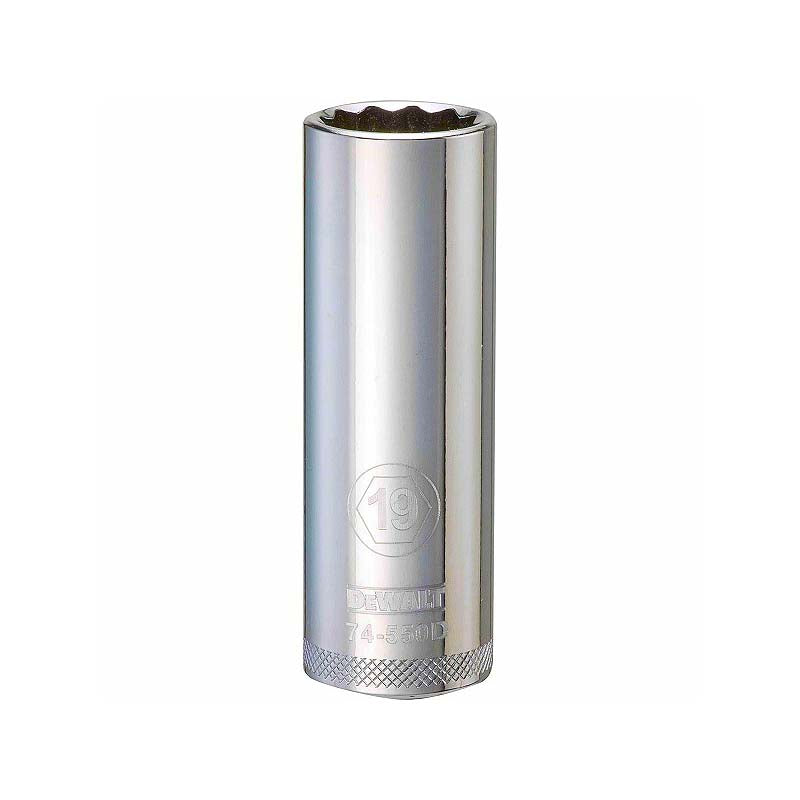 DeWalt 19mm 1/2in Drive 12pt Metric Deep Socket