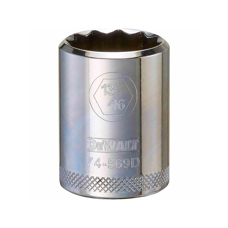 DeWalt 13/16in 1/2in Drive 12pt SAE Socket