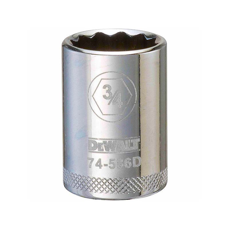 DeWalt 3/4in 1/2in Drive 12pt SAE Socket
