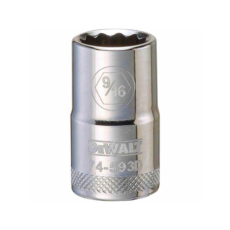 DeWalt 9/16in 1/2in Drive 12pt SAE Socket