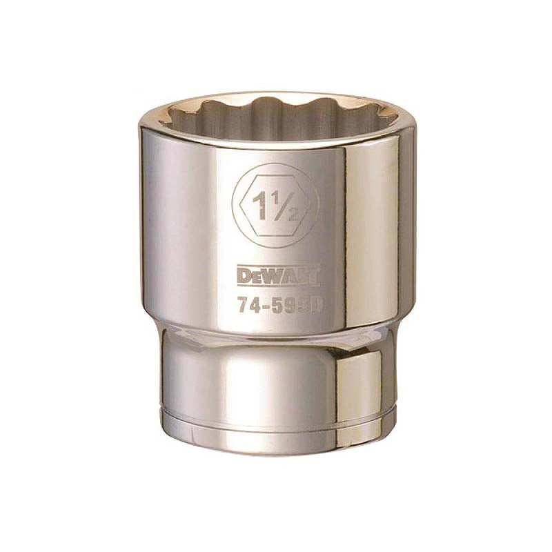 DeWalt 1-1/2in 3/4in Drive 12pt SAE Socket