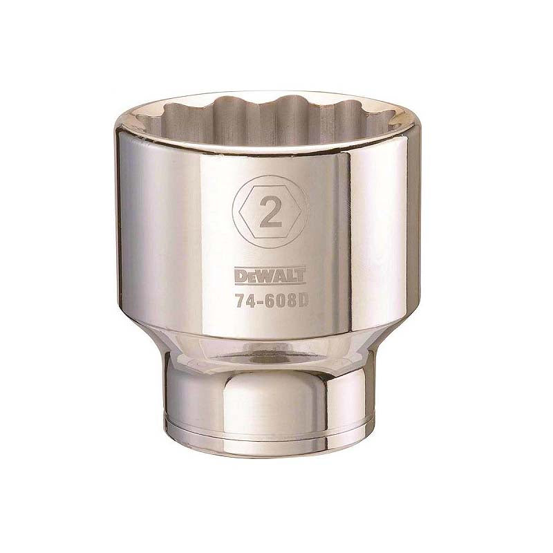 DeWalt 2in 3/4in Drive 12pt SAE Socket