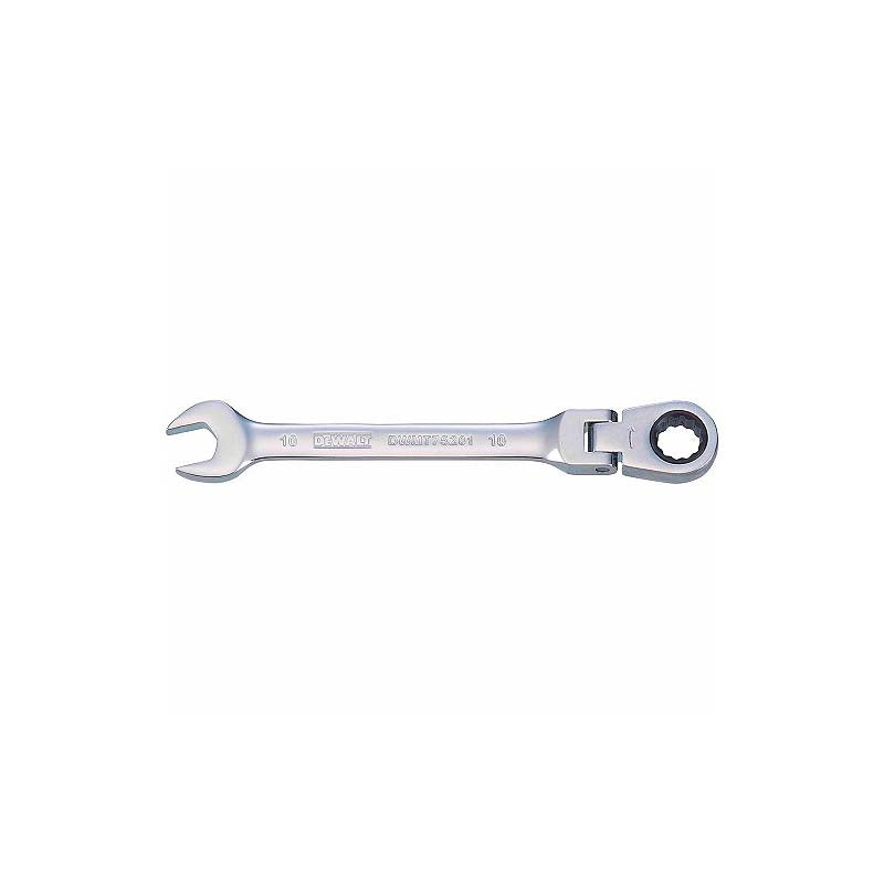 DeWalt 10mm 12pt Metric Flex Head Ratcheting Combination Wrench