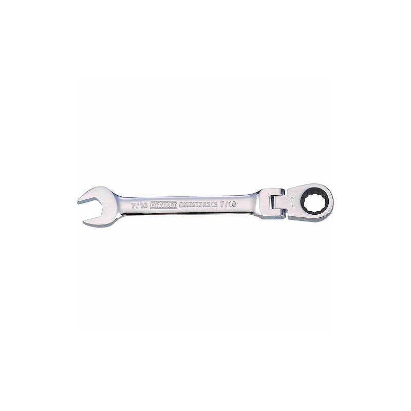 DeWalt 7/16in 12pt SAE Flex Head Ratcheting Combination Wrench
