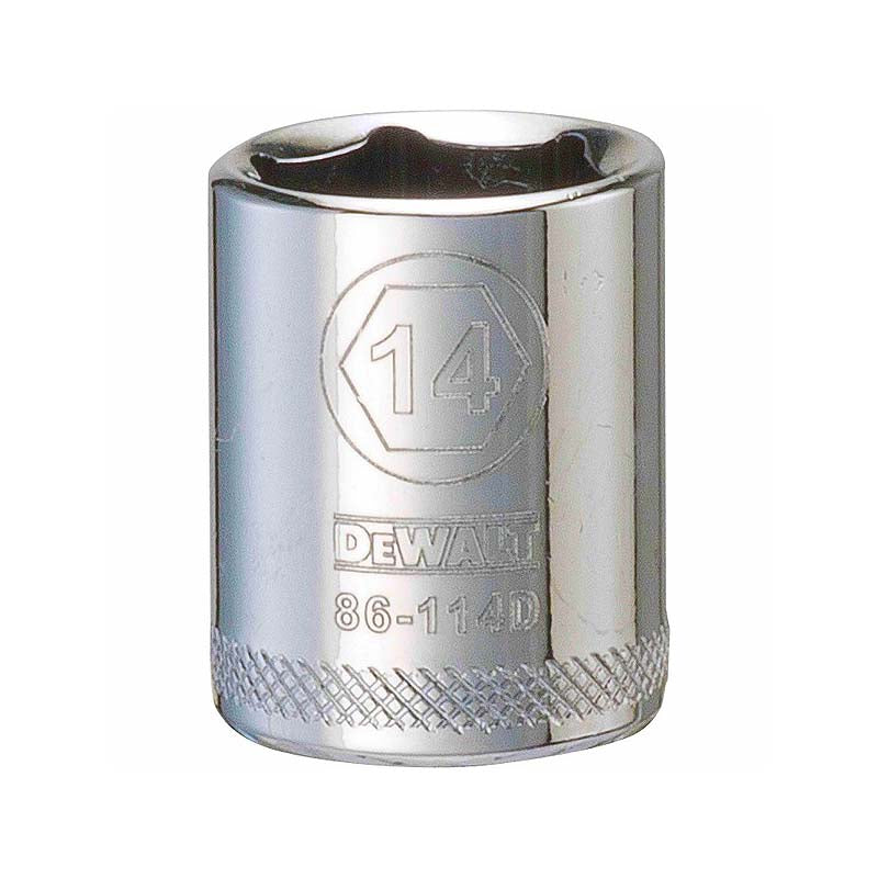 DeWalt 14mm 1/4in Drive 6pt Metric Socket