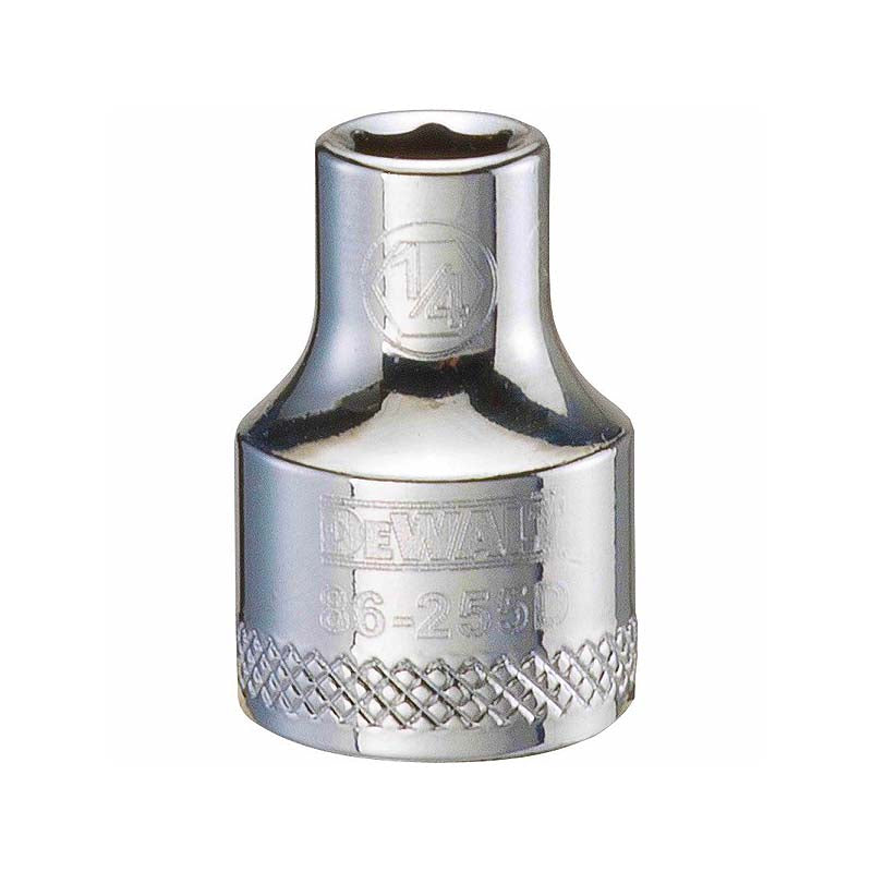DeWalt 1/4in 3/8in Drive 6pt SAE Socket