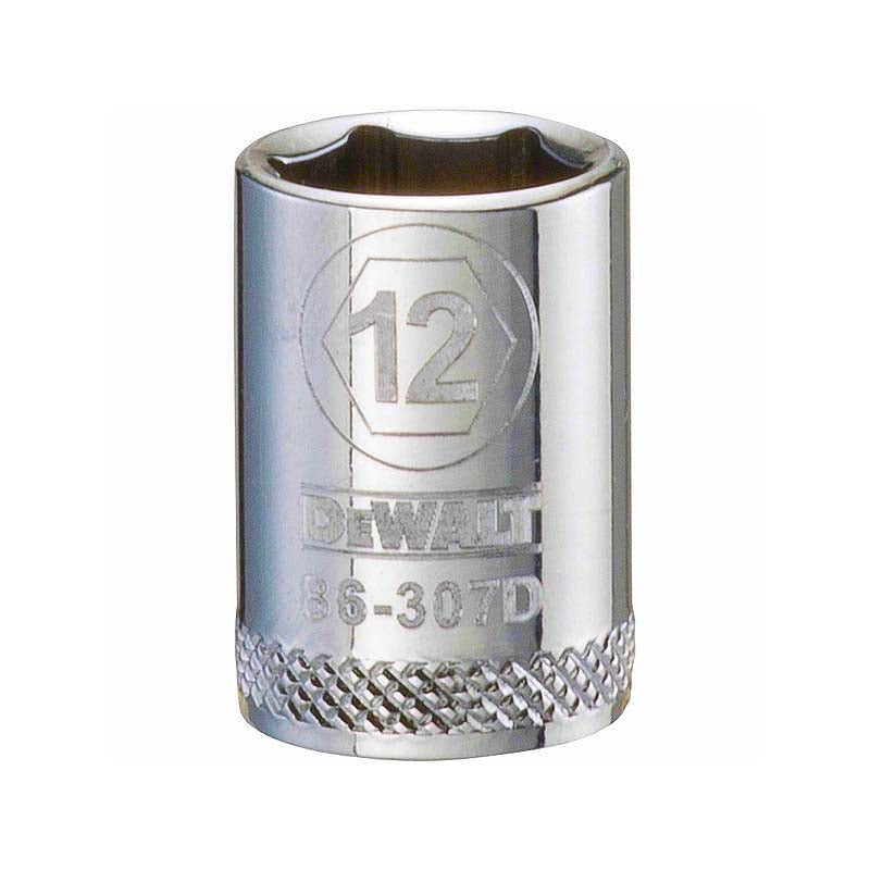 DeWalt 12mm 3/8in Drive 6pt Metric Socket
