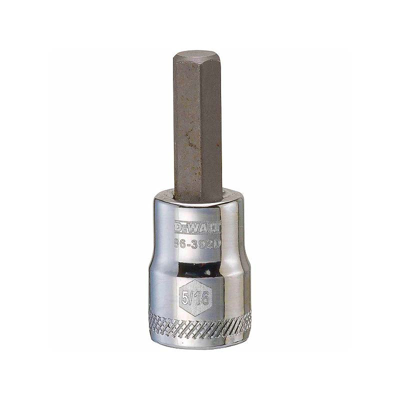 DeWalt 5/16in 3/8in Drive SAE Hex Bit Socket