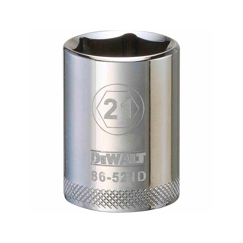 DeWalt 21mm 1/2in Drive 6pt Metric Socket