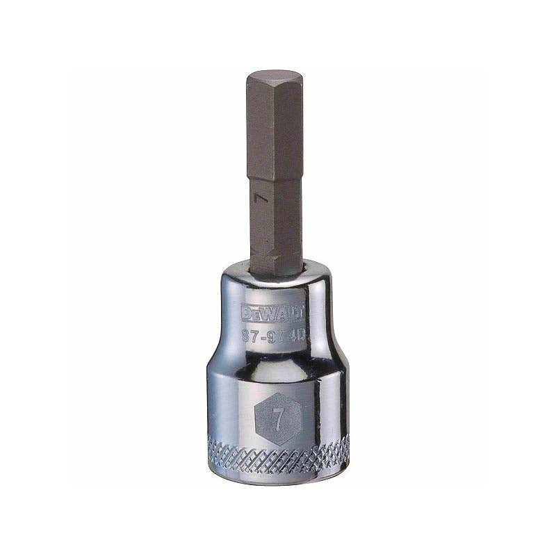 DeWalt 7mm 3/8in Drive Metric Hex Bit Socket