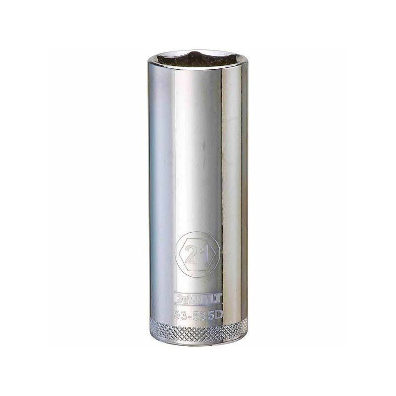 DeWalt 21mm 1/2in Drive 6pt Metric Deep Socket