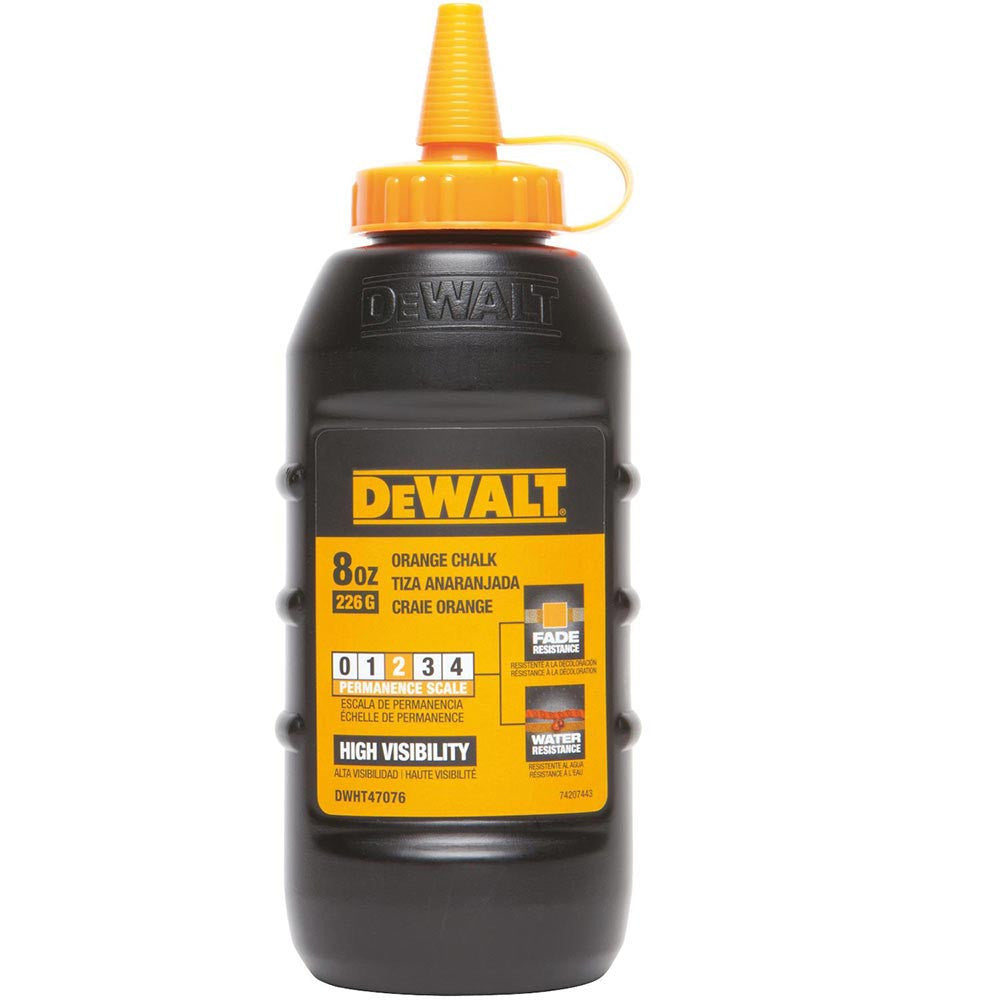 DeWalt DWHT470576L 8oz Chalk - High-Visibility Orange
