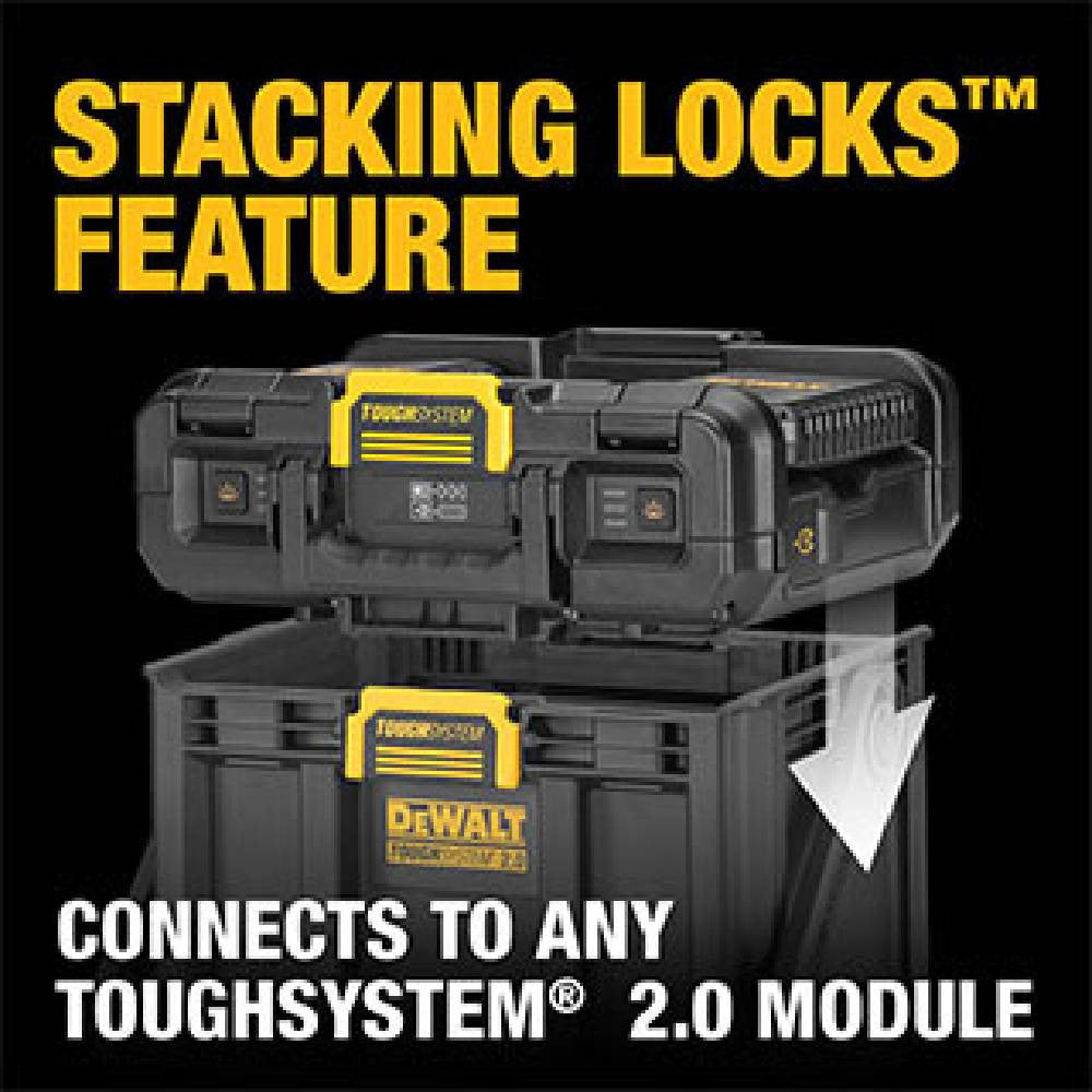 DeWalt DWST08060 TOUGHSYSTEM 2.0 Storage Box with 20V MAX Adjustable Work Light