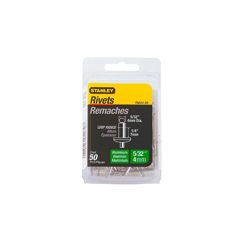 Stanley 5/32in x 1/4in Aluminum Rivets - 50pk