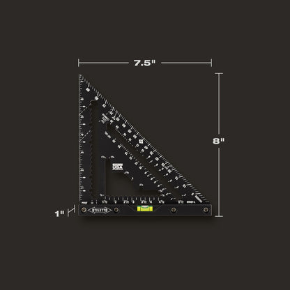 Stiletto STSQ7-L 7-Inch Carpenter Square with Level