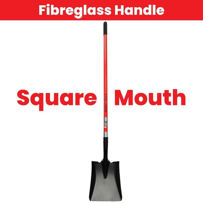Summit ST10210 Square Mouth Shovel with Reinforced Fibreglass Long Handle