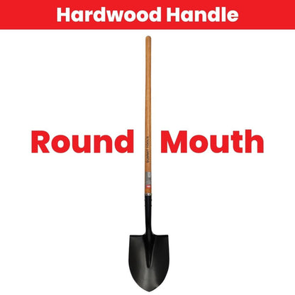 Summit ST10230 Round Mouth Shovel with Long Hardwood Handle