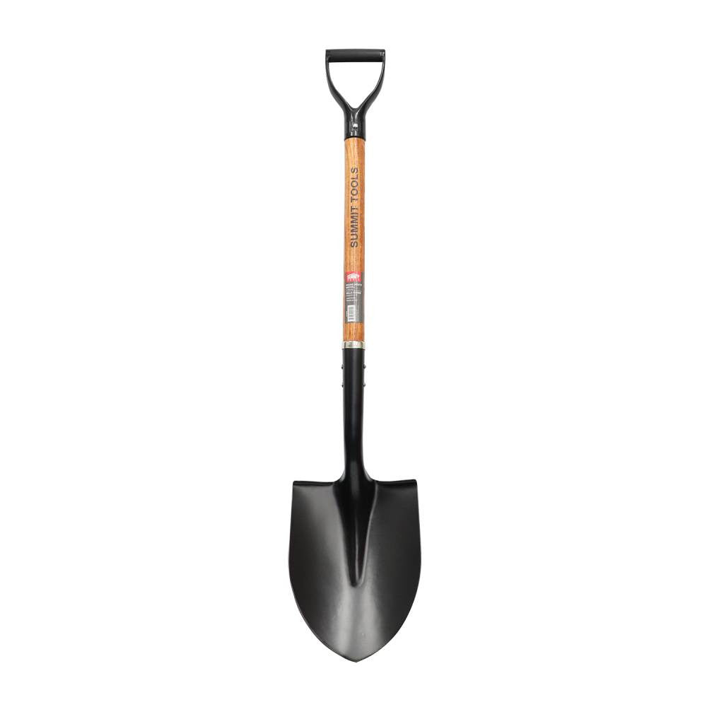 Summit ST10232 Round Mouth Shovel with Hardwood D-Handle