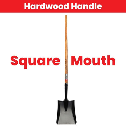 Summit ST10235 Square Mouth Shovel with Long Hardwood Handle
