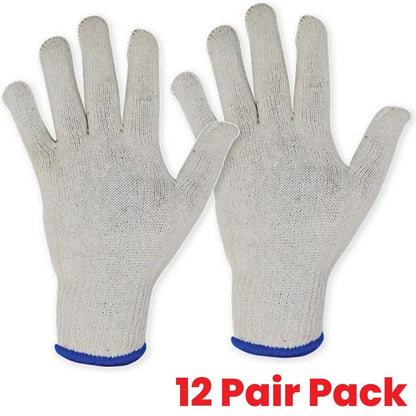 Summit Tools 70044 Cotton Liner Gloves - 12 Pair Pack | Troxten