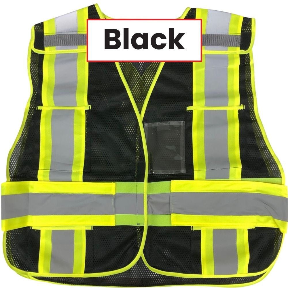 Summit Tools 70330 High Visibility Safety Vest - Black
