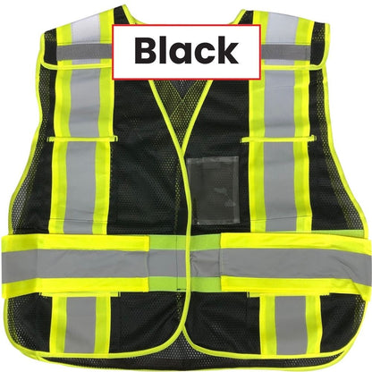 Summit Tools 70330 High Visibility Safety Vest - Black