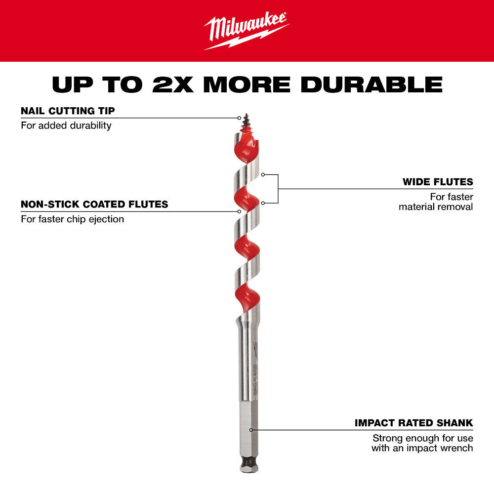 Milwaukee 48-13-0750 3/4 inch x 6-1/2 inch  Ship Auger Bit