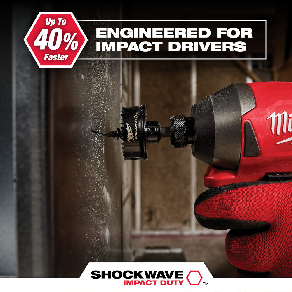 Milwaukee 49-22-4800 3pc SHOCKWAVE Impact Duty Thin Wall Hole Saw Set