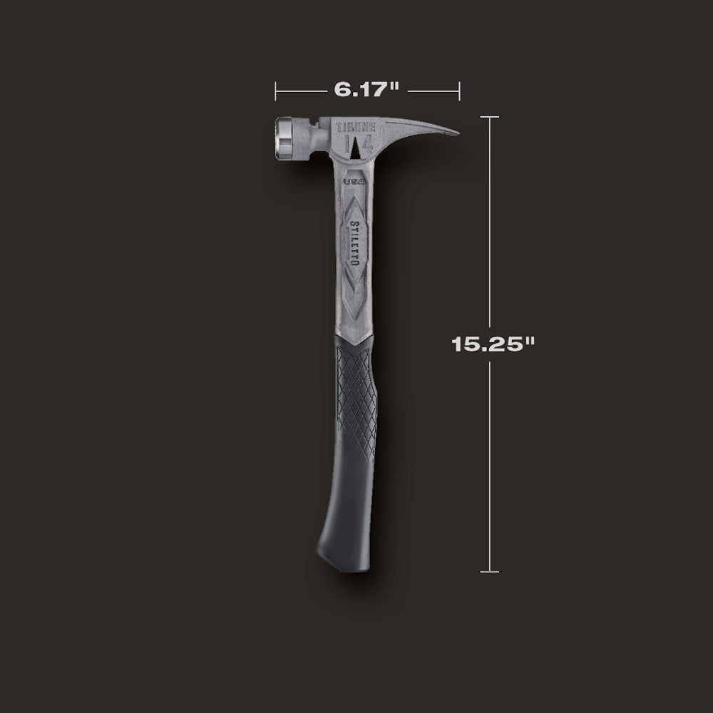Stiletto TIB14RMC 14oz Titanium Milled Face Framing Hammer