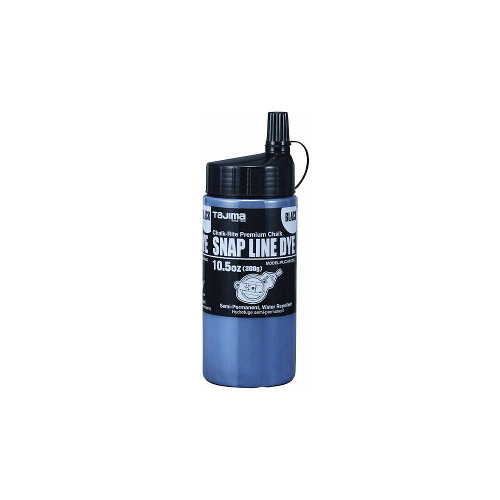 Tajima PLC3-BK300 Black Semi-Permanent Snap-Line Dye - 10.5oz Bottle