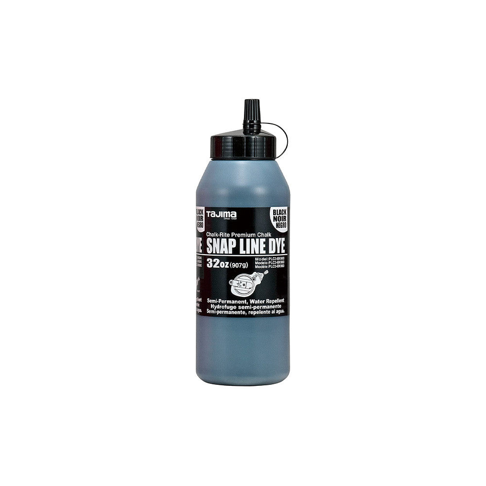 Tajima PLC3-BK900 Black Semi-Permanent Snap-Line Dye - 32oz Bottle