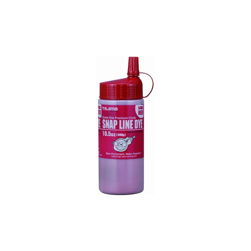 Tajima PLC3-DR300 Dark Red Semi-Permanent Snap-Line Dye - 10.5oz Bottle