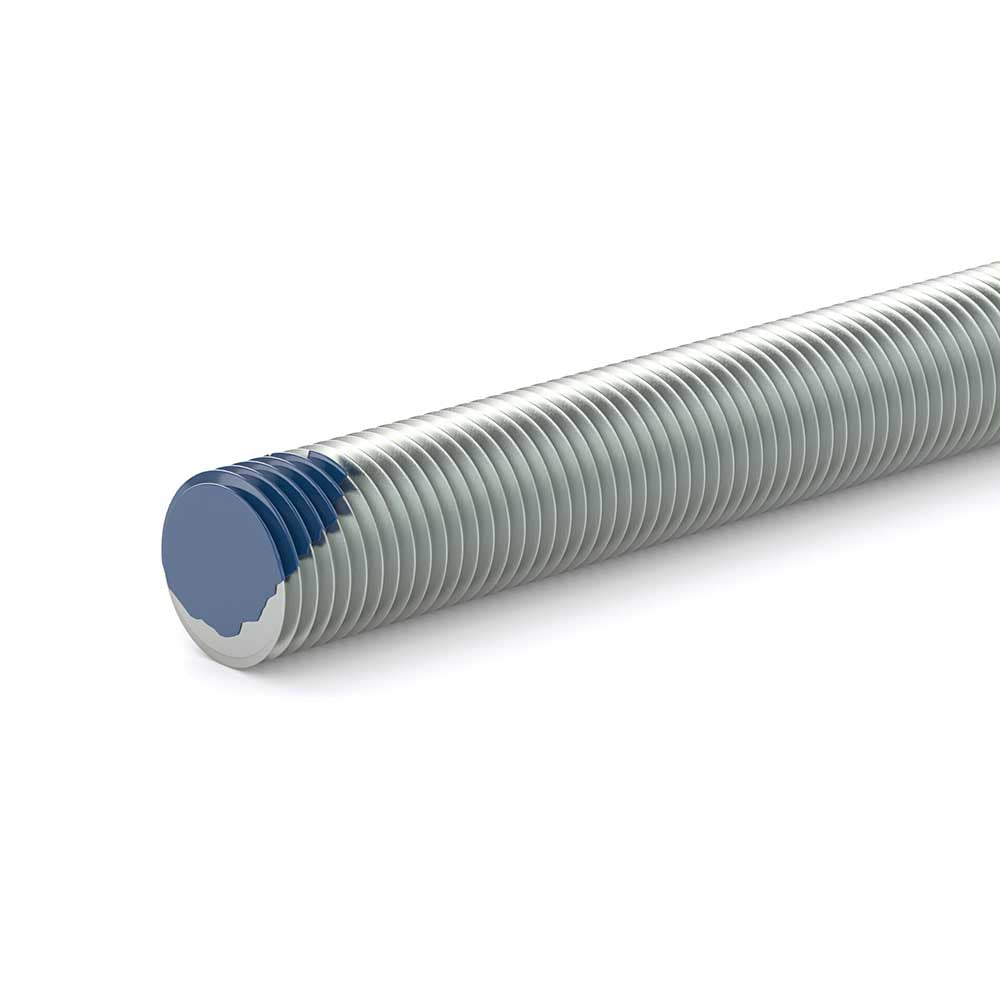 1/4in x 72in Threaded Steel Rod Zinc Plated