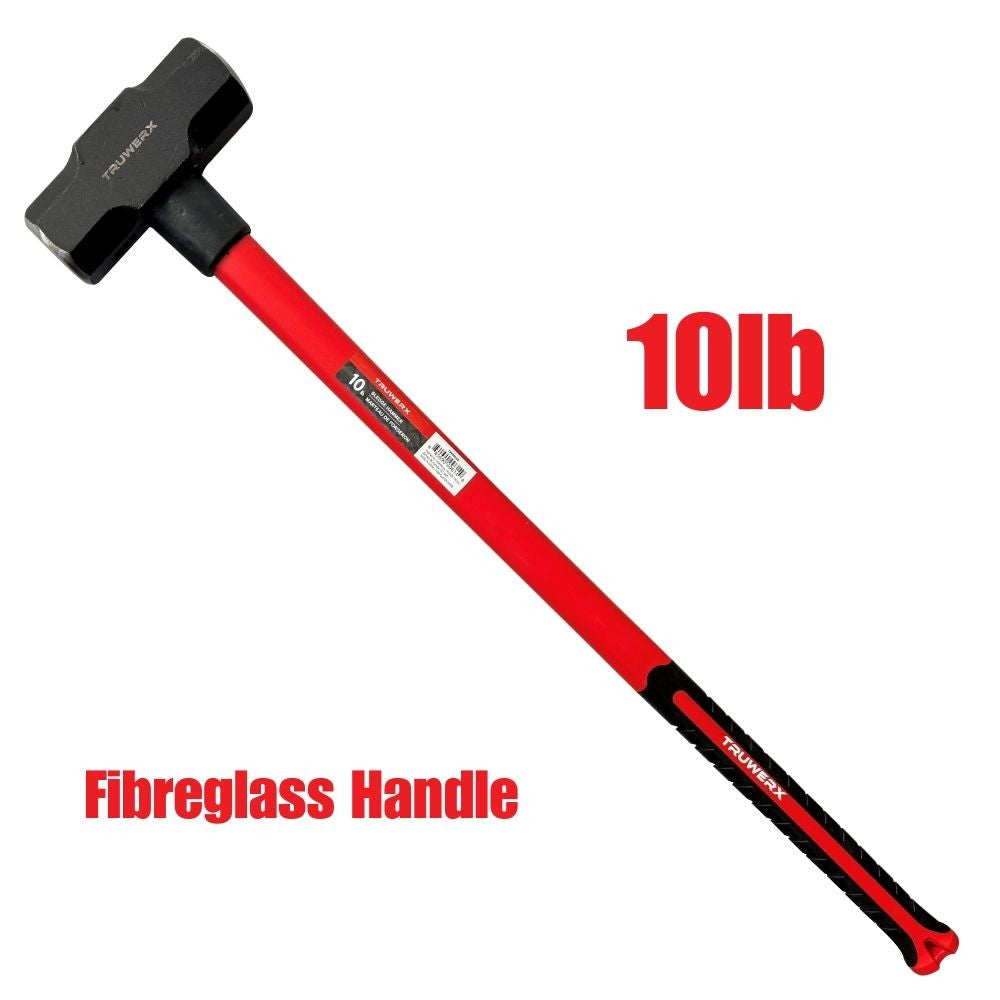 Truwerx 09988 10lb Sledge Hammer with Fibreglass Handle