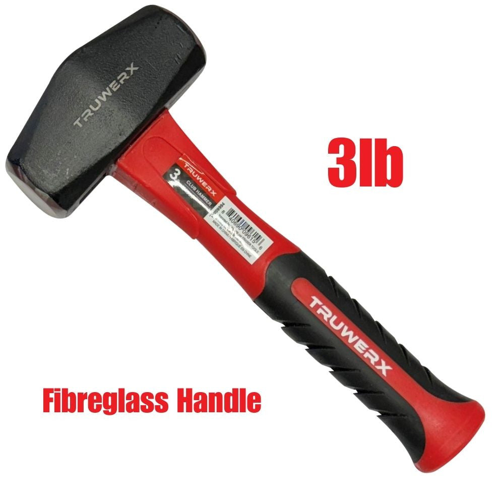 Truwerx 09994 3lb Club Hammer with Fibreglass Handle