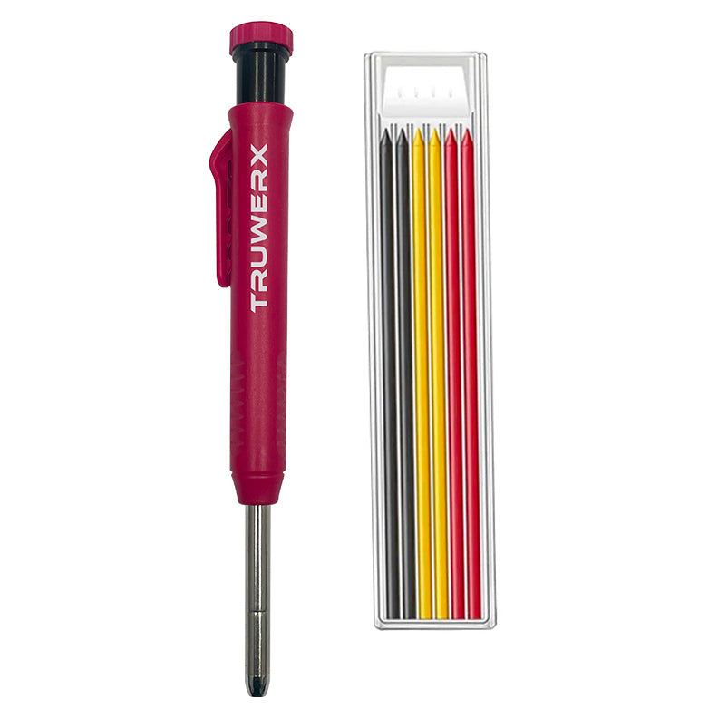 Truwerx Carpenter's Mechanical Pencil with Sharpener and Lead