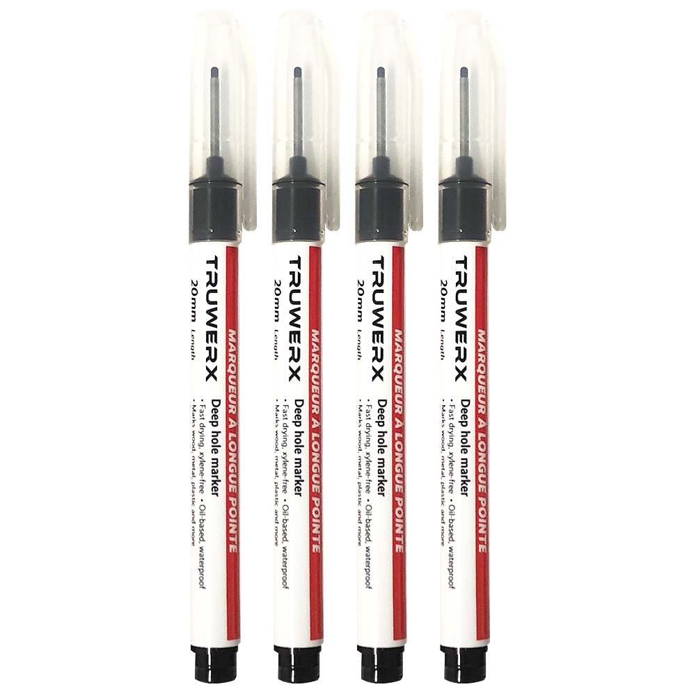 Truwerx Black Deep Hole Marker Set - 4pk
