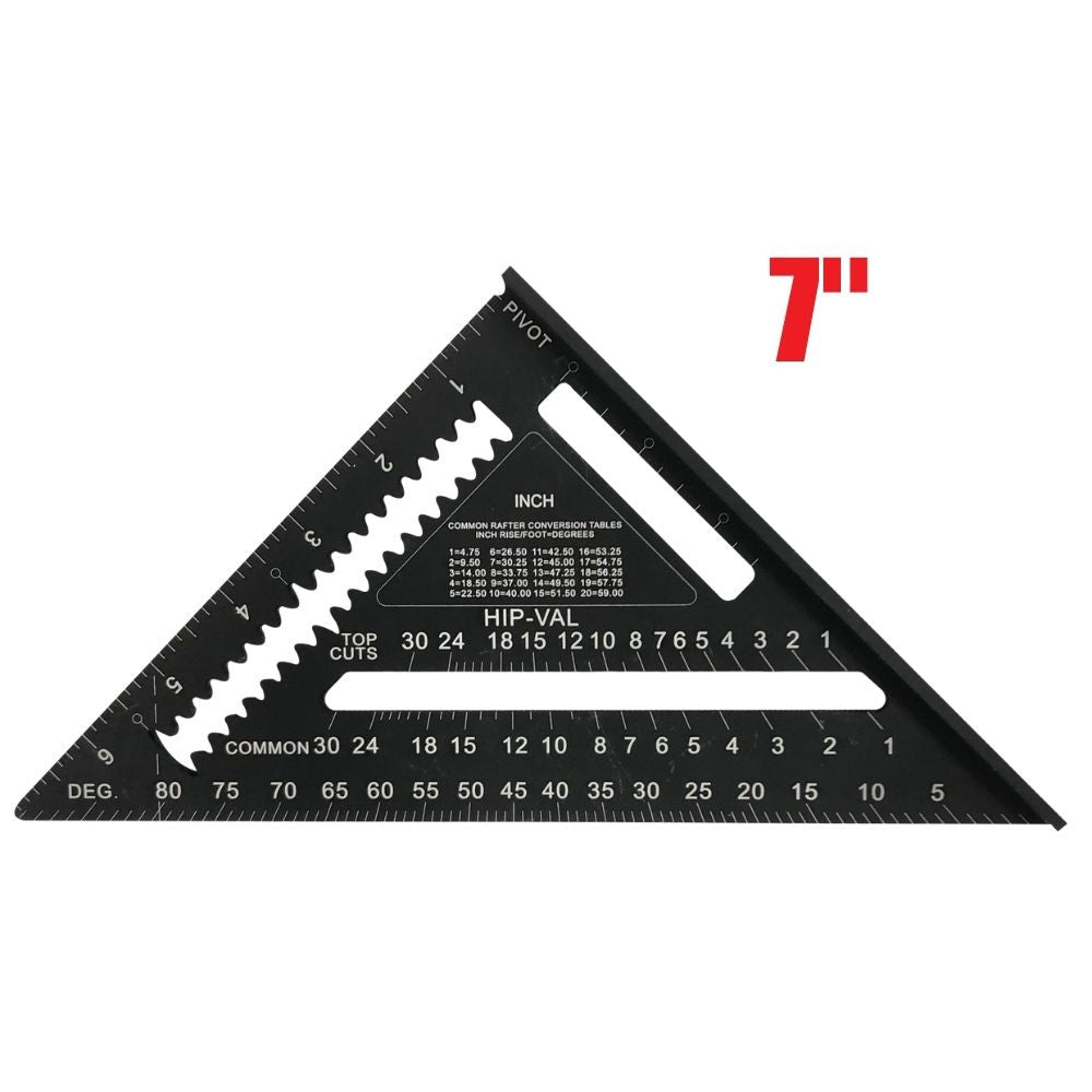 Truwerx 29046 7 Inch Aluminum Professional Layout Trim Square