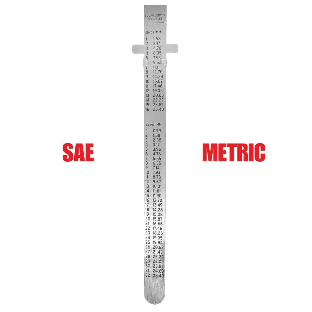 Truwerx 29100 6 inch Pocket Ruler SAE and Metric