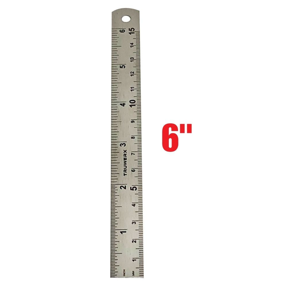 Truwerx 29102 6 inch Stainless Steel Ruler