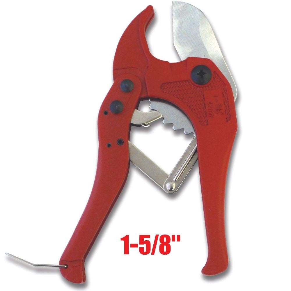 Truwerx 32068 1-5/8 inch Professional Ratcheting PVC Pipe Cutter