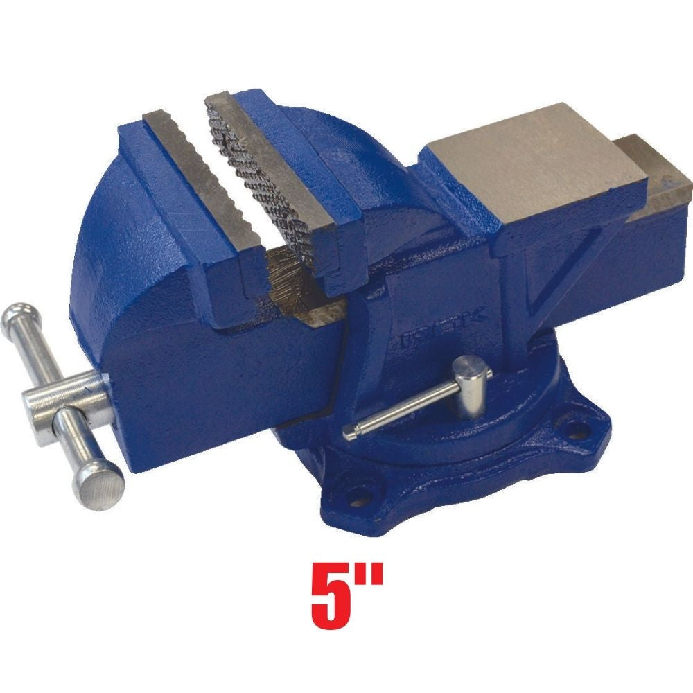 Truwerx 32206 5 Inch Bench Vise with Swivel Base